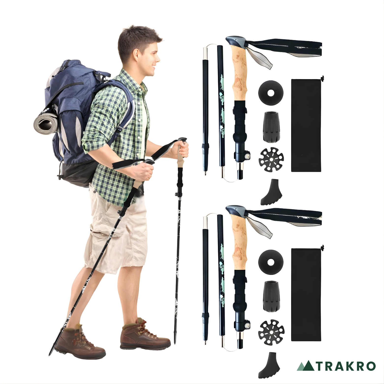 TRAKRO Heavy Duty Trekking Poles